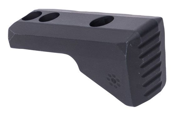 Arisaka Defense Bag Rider for use with Stock Angle Adapter Magpul CTR has a hooked rear surface.